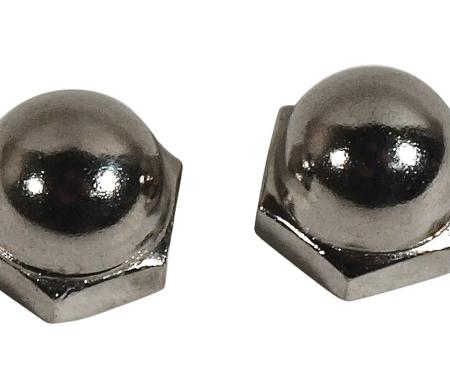 Redline Restomotive® 1968-1982 Chevrolet Corvette Gas Lid Door Emblem Acorn Attaching Nuts