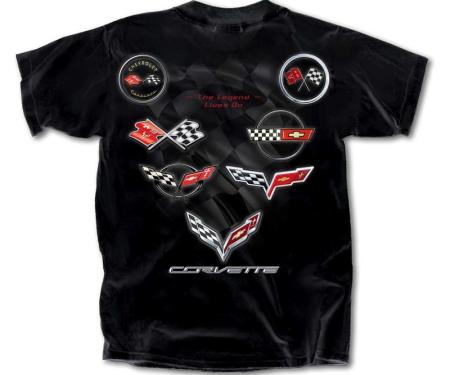 Corvette Emblem Collection Adult T-Shirt