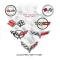 Corvette Emblem Collection Adult T-Shirt
