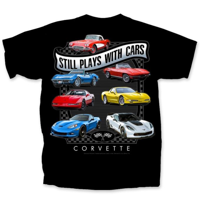 Corvette Still Plays with Cars Adult T-Shirt