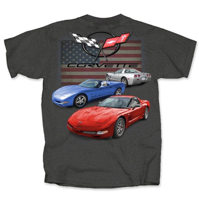 Corvette C5 Red White and Blue Adult T-Shirt