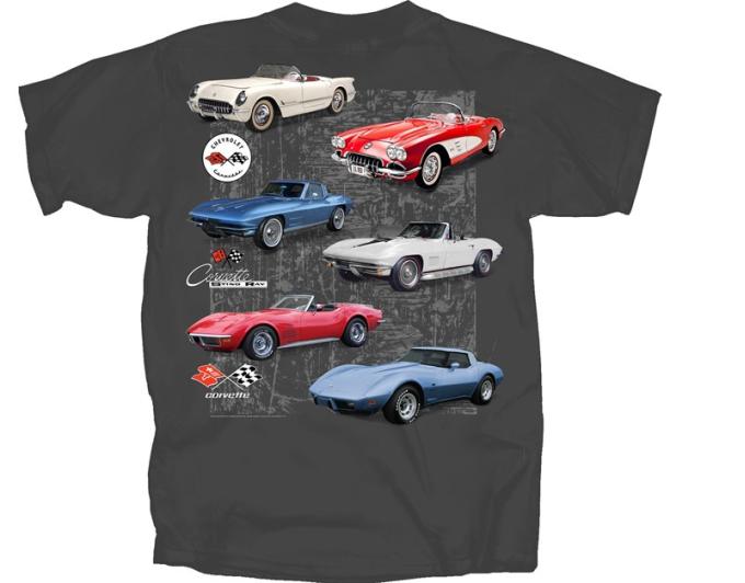 Corvette Stringray Red, White, & Blue Adult T-Shirt
