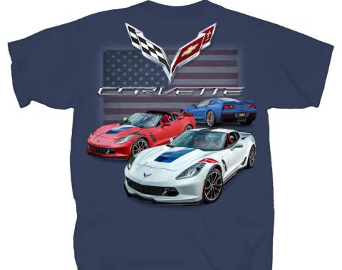 C7 Gransport Corvette Adult T-Shirt