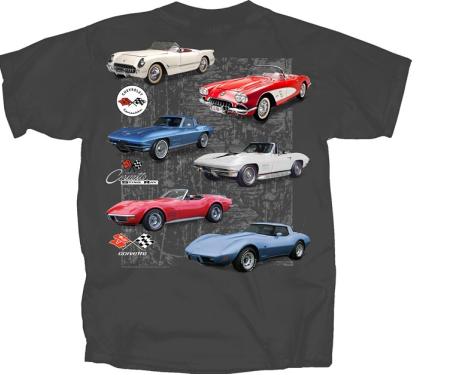 Corvette Stringray Red, White, & Blue Adult T-Shirt