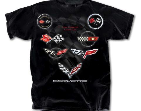 Corvette Emblem Collection Adult T-Shirt