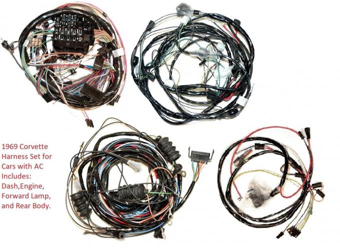 Corvette Original Design Series Wiring Harness Set, 1969
