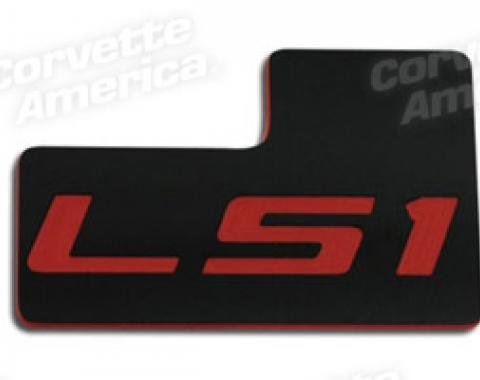 Corvette Throttle Body ID Plate, LS1, Black, 1997-2004