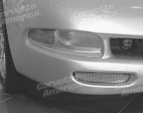 Corvette Brake Duct Screens, Stainless Steel, 1997-2004