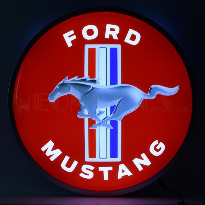 Neonetics Backlit and Specialty Led Signs, Ford Mustang 15 Inch Backlit Led Lighted Sign