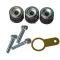Golden Star 1962-1988 GM WIPER MOTOR MOUNTING KIT. (3 MOUNTING GROMMETS, SCREWS & 1.7"" GROUND STRAP) Without HIDDEN WIPER SYSTEM WP03-621K