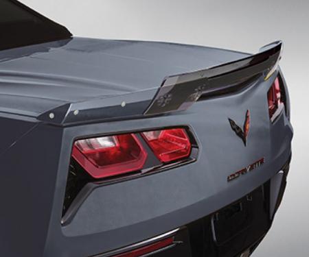 2017-2019 Chevrolet Corvette Spoiler W/Clear Bridge - Z06 Style - Carbon Flash Metallic - Chevrolet Performance Parts