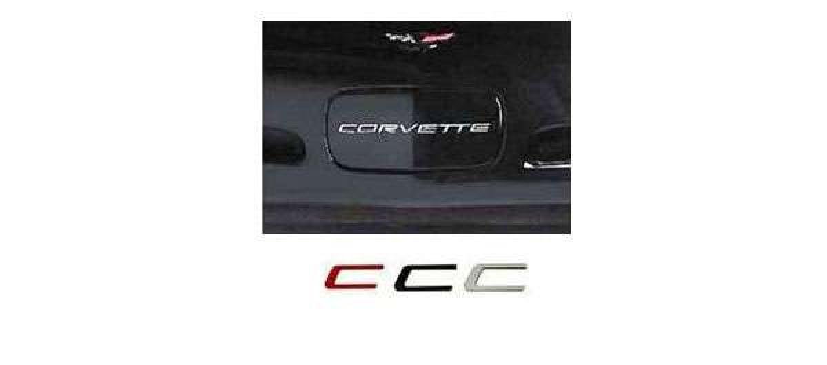 Front Corvette Lettering Kit Corvette Bumper Lettering Kit, Front, Black, 1997-2004 | Corvette Depot