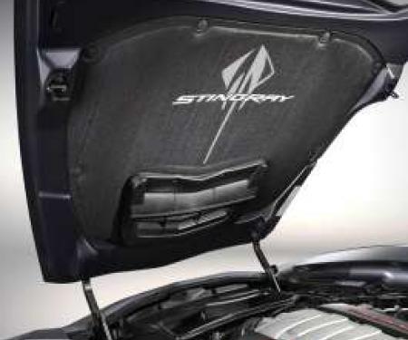 Corvette Stingray Underhood Liner, Stingray Logo, 2014-2018
