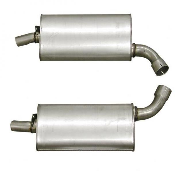 Corvette Mufflers, 2.5 Inch (73 Replacement), 19681973 Corvette Depot