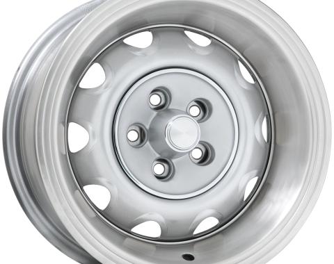 Wheel Vintiques 15x7 Chrysler Rallye Silver 5x4.5" bolt 4.25" backspace 56-5712044