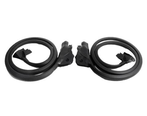Metro Moulded Parts 1984-1989 Chevrolet Corvette Molded Door Seals. with Molded Ends and Clips LM 19-B