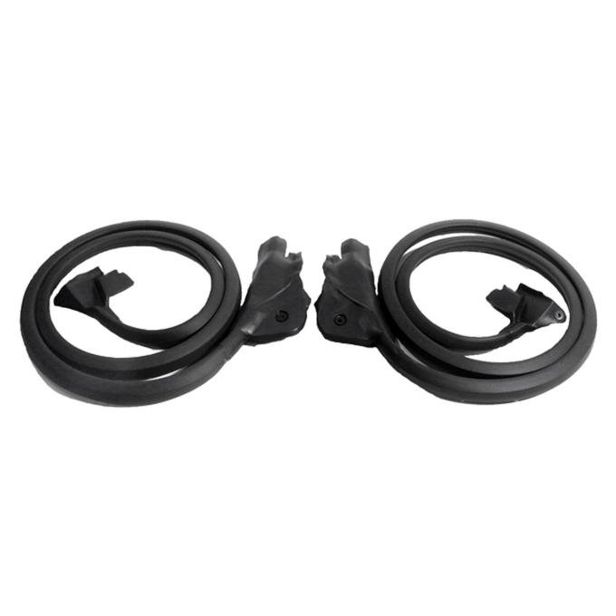 Metro Moulded Parts 1984-1989 Chevrolet Corvette Molded Door Seals. with Molded Ends and Clips LM 19-B