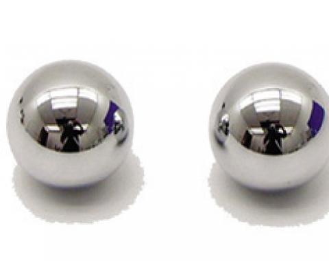 Classic Headquarters Chrome Diecast Door Seat Knob Pr KV-007