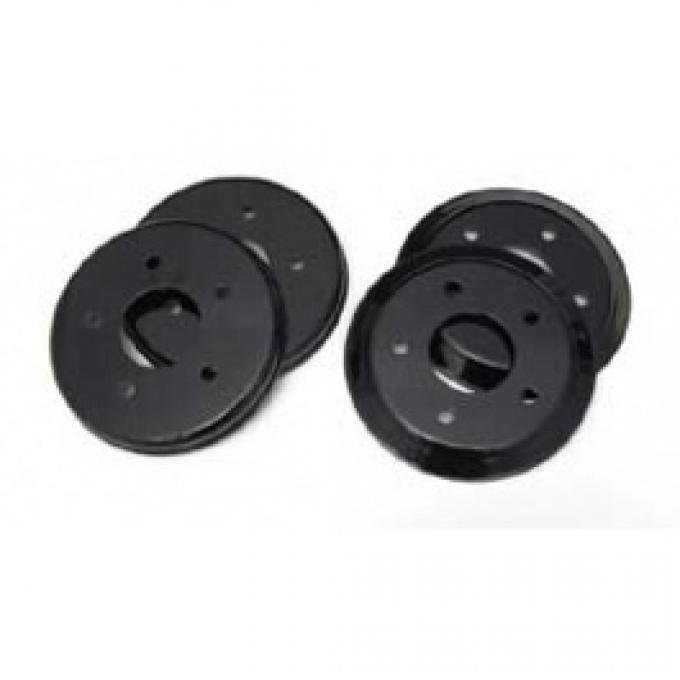 Corvette Brake Rotor Hub Covers, Black, For Cars With Z51 & F55 Option