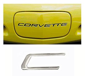 Front Corvette Lettering Kit Corvette Front License Plate Filler Lettering Kit, 1997-2004 | Corvette ...