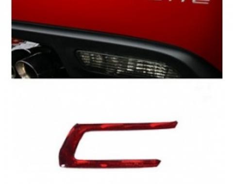 Corvette Rear Bumper Lettering Kit, Domed, 2005-2013 | Brake Light Red