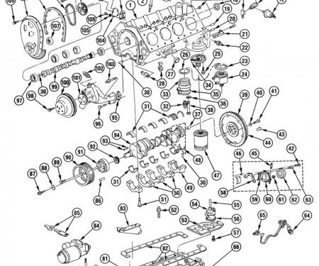 Corvette Engine Oil Cooler Gasket, 1985-1991
