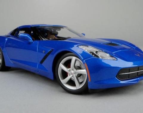 Corvette 2014 Coupe Light Blue 1/24 Diecast