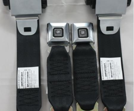 Seatbelt Solutions 1978-1982 Chevrolet Corvette Premium Single Retractor Seatbelts, Premium COP78823007 | Tobacco