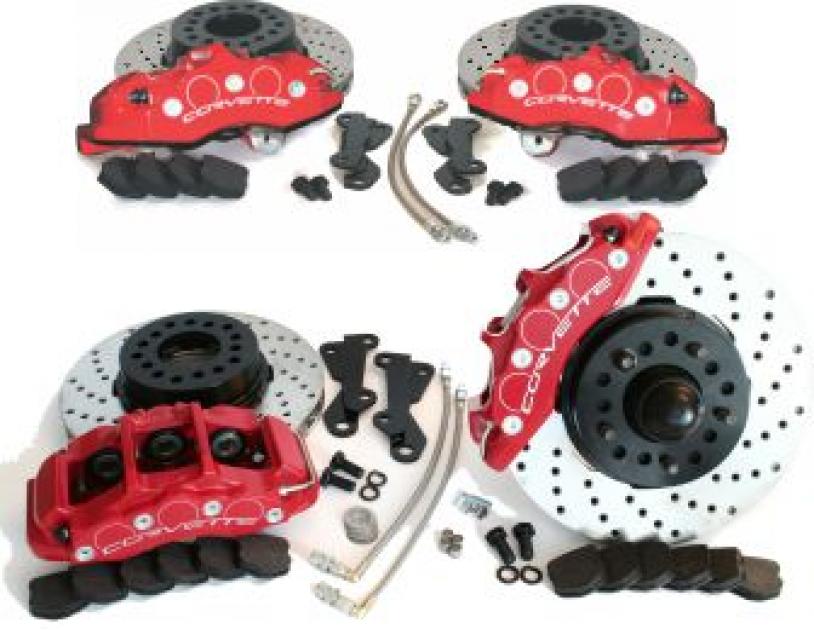 2-Pack Disc Brake Caliper Repair Kits - Front/Rear Carbon Series For Multiple GM & Toyota Models