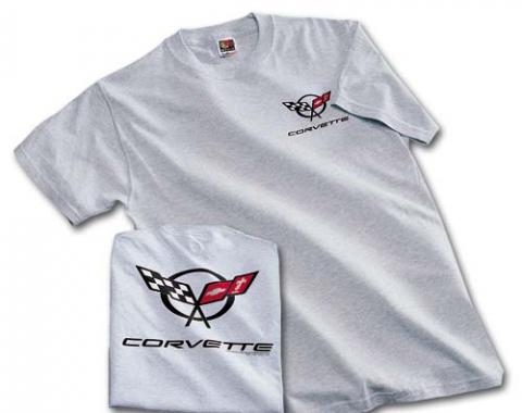 Corvette C5 Logo T-Shirt, Ash
