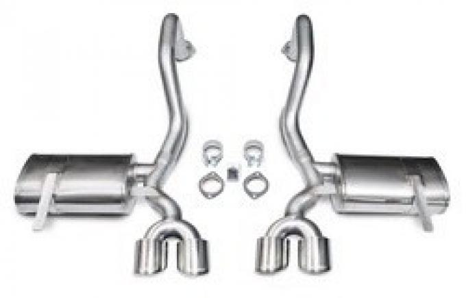 Corvette Exhaust System, With 3.5" Quad Tips, Pro-Series, Xtreme, CORSA, 1997-2004
