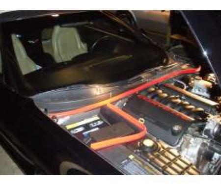 Corvette Weatherstrip Kit, Engine Compartment, Red, 1997-2004