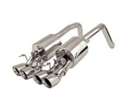 Corvette Exhaust System, B&B, Fusion, Z06/ZR1, With Quad Oval Tips, 2009-2013