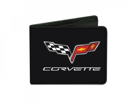 Corvette Bi-Fold Wallet with C6 Logo