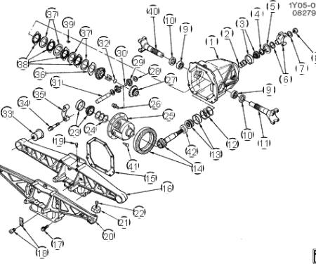 Corvette Differential Bearing, AC Delco, 1984-1996