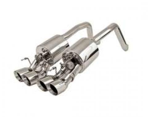 Corvette Exhaust System, B&B, Fusion, without NPP, With Quad Oval Tips, 2009-2013
