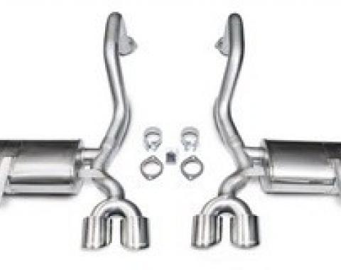 Corvette Exhaust System, With 3.5" Quad Tips, Pro-Series, Xtreme, CORSA, 1997-2004