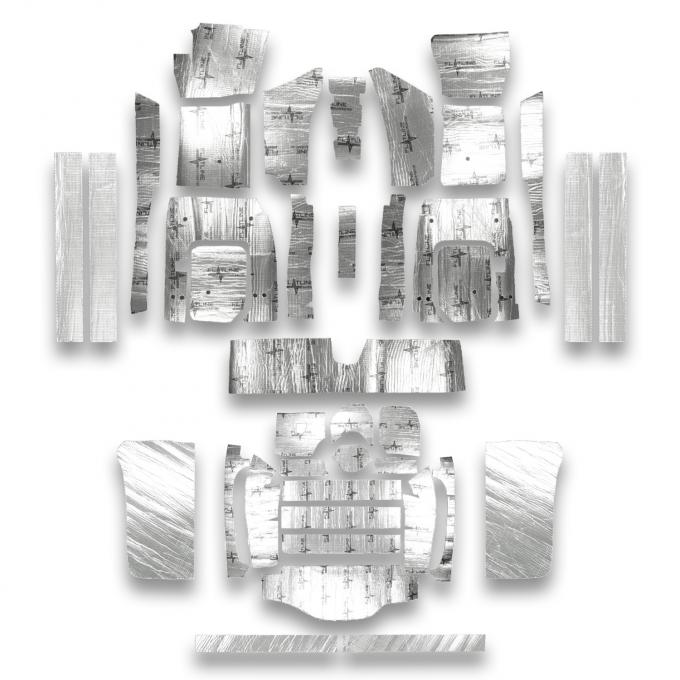 Flatline Barriers 1963-67 Chevrolet Corvette Coupe Full Insulation and Sound Dampening Kit TABV7010