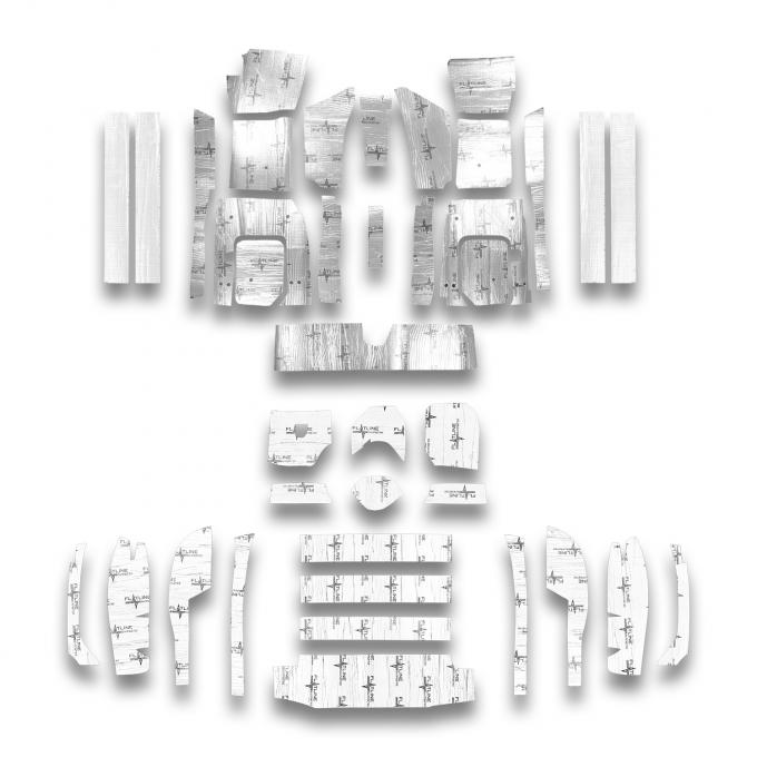 Flatline Barriers 1963-67 Chevrolet Corvette Convertible Full Insulation and Sound Dampening Kit TABV7011