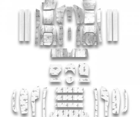 Flatline Barriers 1963-67 Chevrolet Corvette Convertible Full Insulation and Sound Dampening Kit TABV7011