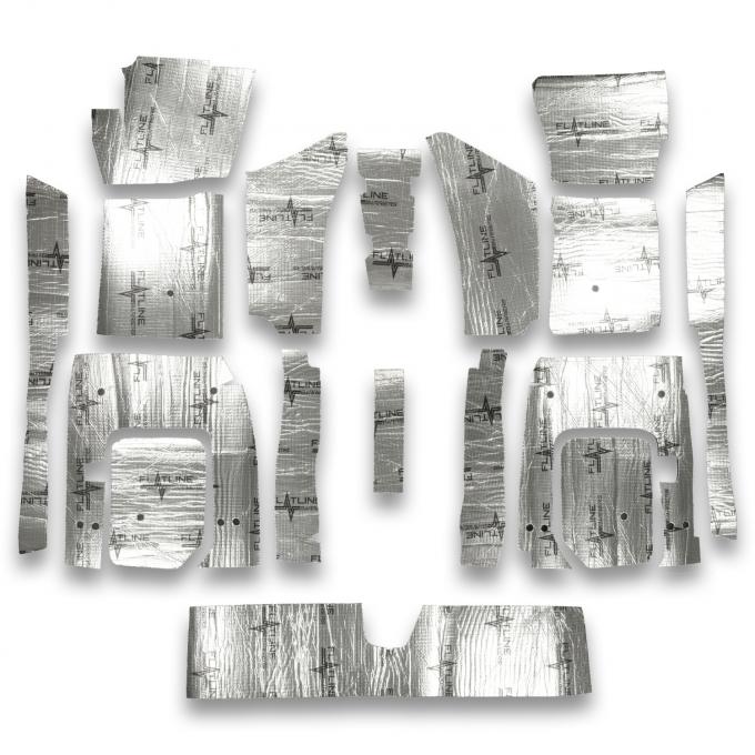 Flatline Barriers 1963-67 Chevrolet Corvette Coupe Floor Insulation and Sound Dampening Kit TABV7007