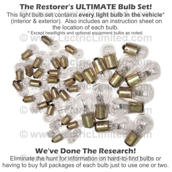 Lectric Limited 1972-1973 Chevrolet Corvette Light Bulb Set VLK7273