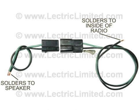 Lectric Limited 1963 Chevrolet Corvette Speaker Harness VRR6300