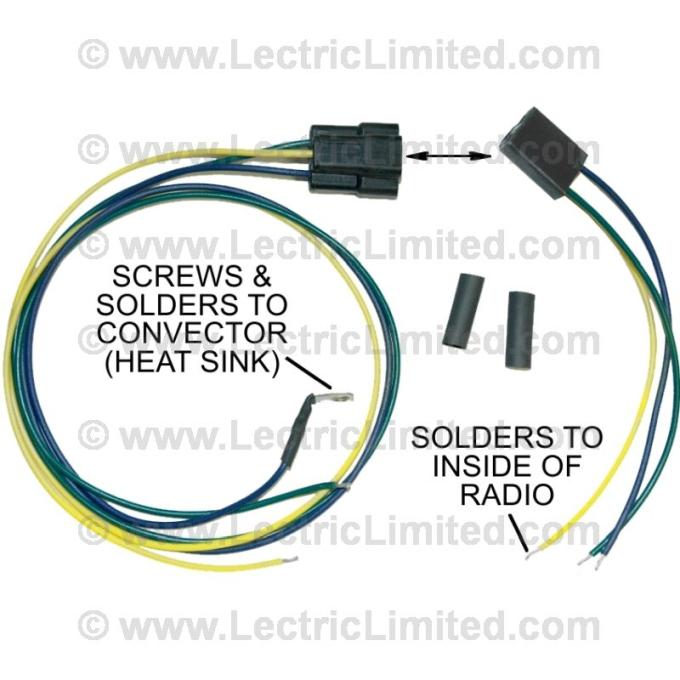 Lectric Limited 1968-1969 Chevrolet Corvette Radio Convector/Amplifier Harness VRR6869CV