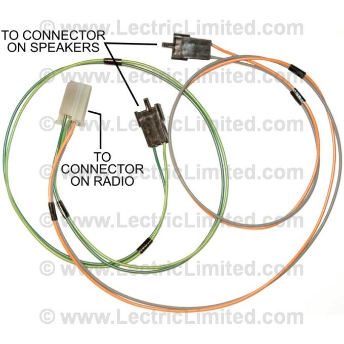 Lectric Limited 1978-1982 Chevrolet Corvette Speaker Harness VRR7882MN