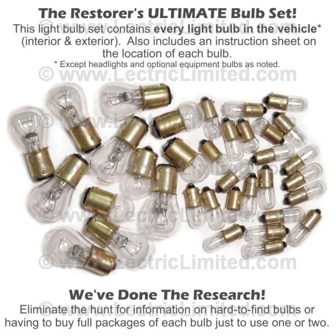 Lectric Limited 1967 Chevrolet Corvette Light Bulb Set VLK6700