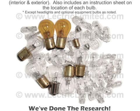 Lectric Limited 1979 Chevrolet Corvette Light Bulb Set VLK7900