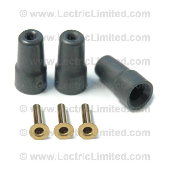 Lectric Limited 1968-1971 Chevrolet Corvette Terminals: Rear Tail Light & License Plate Light Fiberoptic Ferrules/Ends & Boots VRK6871FOR