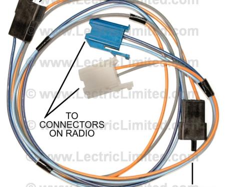 Lectric Limited 1978-1982 Chevrolet Corvette Speaker Harness VRR7882ST