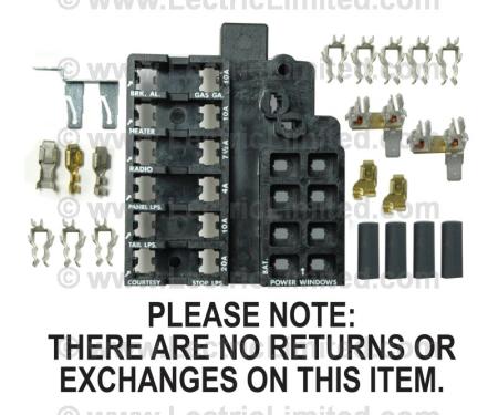 Lectric Limited 1963 Chevrolet Corvette Fuse Block Repair Kit VRK6300FB